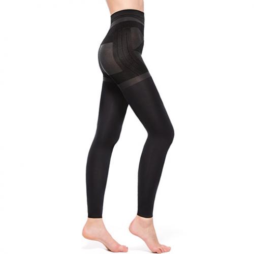 Mollifix 3D Polar Pull up Straight Pattern 9-Minute Body Shaping Pants