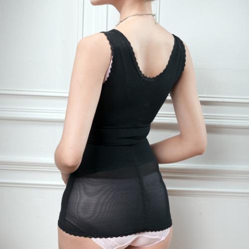 2351 light muscle shaping and body modifying long vest