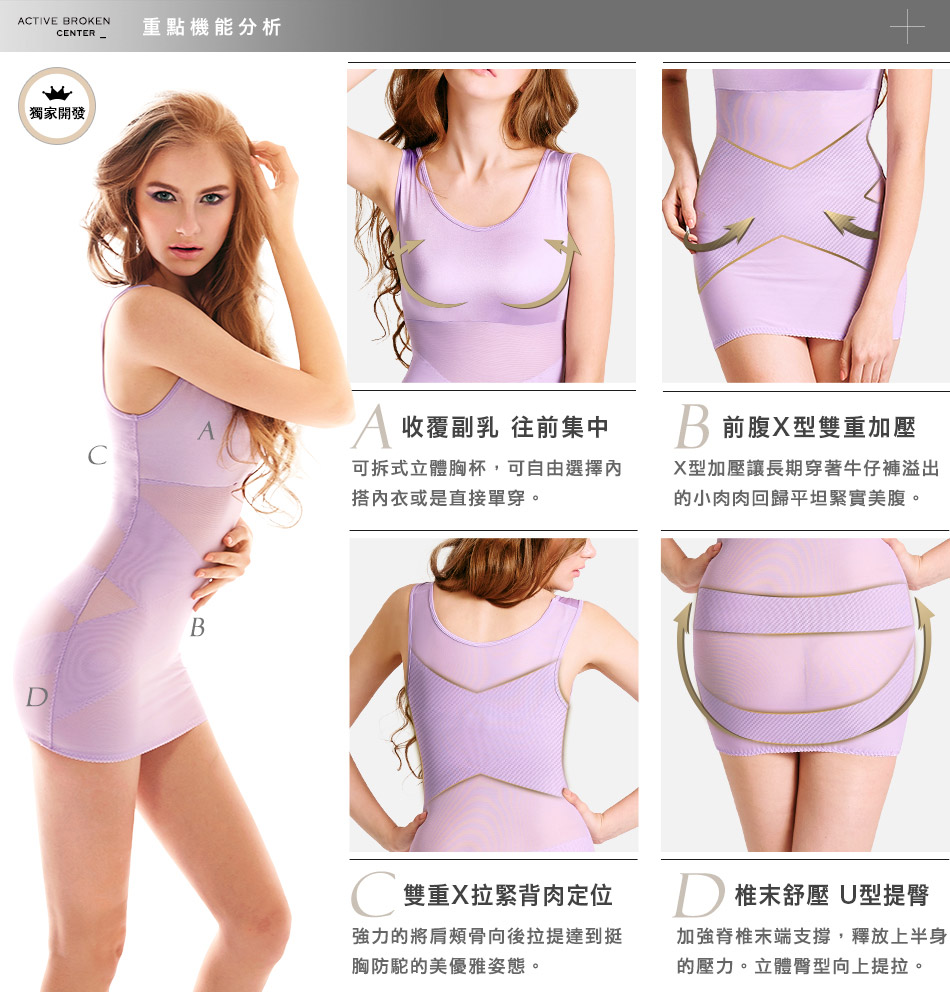 【Mollifix】牛仔肚X計畫挺胸縮腹塑身衣