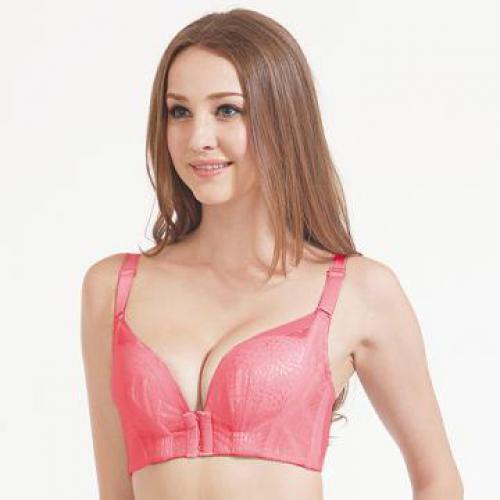 瞬間集中前扣 三段托提無鋼圈 繽紛無痕鎖邊調整內衣