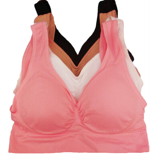 專利薄杯無鋼圈 素色運動背心-(4色組)