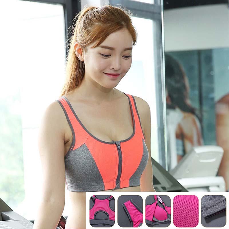 最新包邊專業高強度聚攏防震無鋼圈內罩杯運動內衣