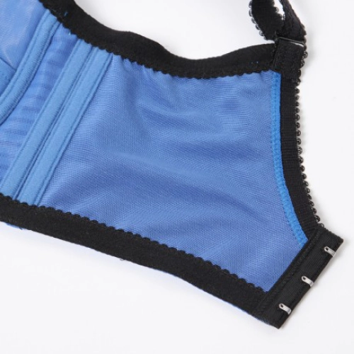 條紋滑面時尚 機能型低脊心內月牙 深V調整型內衣