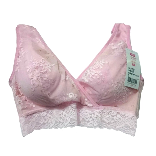 All-day antimicrobial lace bralette without underwire, multi-functional