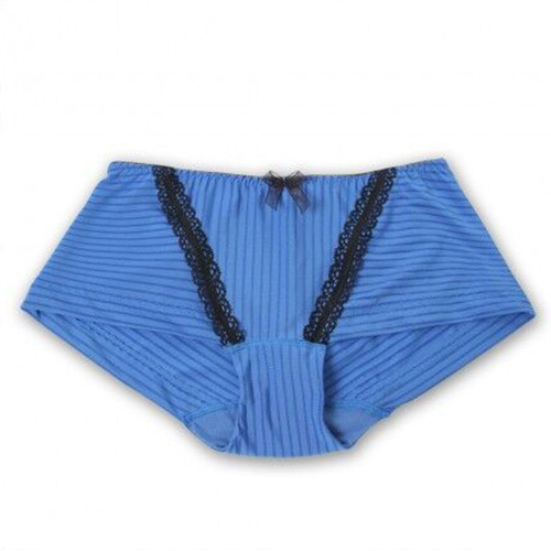 條紋滑面時尚 機能型低脊心內月牙 深V調整型內衣 配套內褲