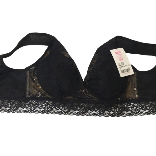 All-day antimicrobial lace bralette without underwire, multi-functional