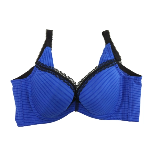 條紋滑面時尚 機能型低脊心內月牙 深V調整型內衣