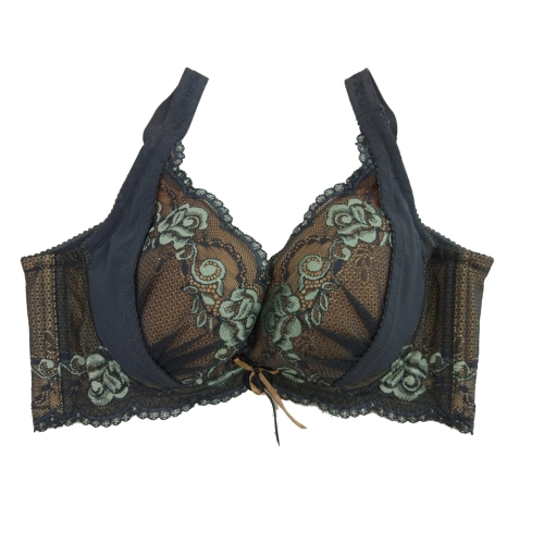 玫瑰花蕾絲月牙調整型內衣