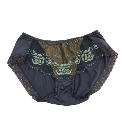 Rose lace crescent shaped adjustable underwear matching underwear