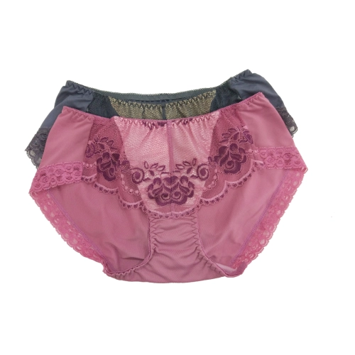 Rose lace crescent shaped adjustable underwear matching underwear