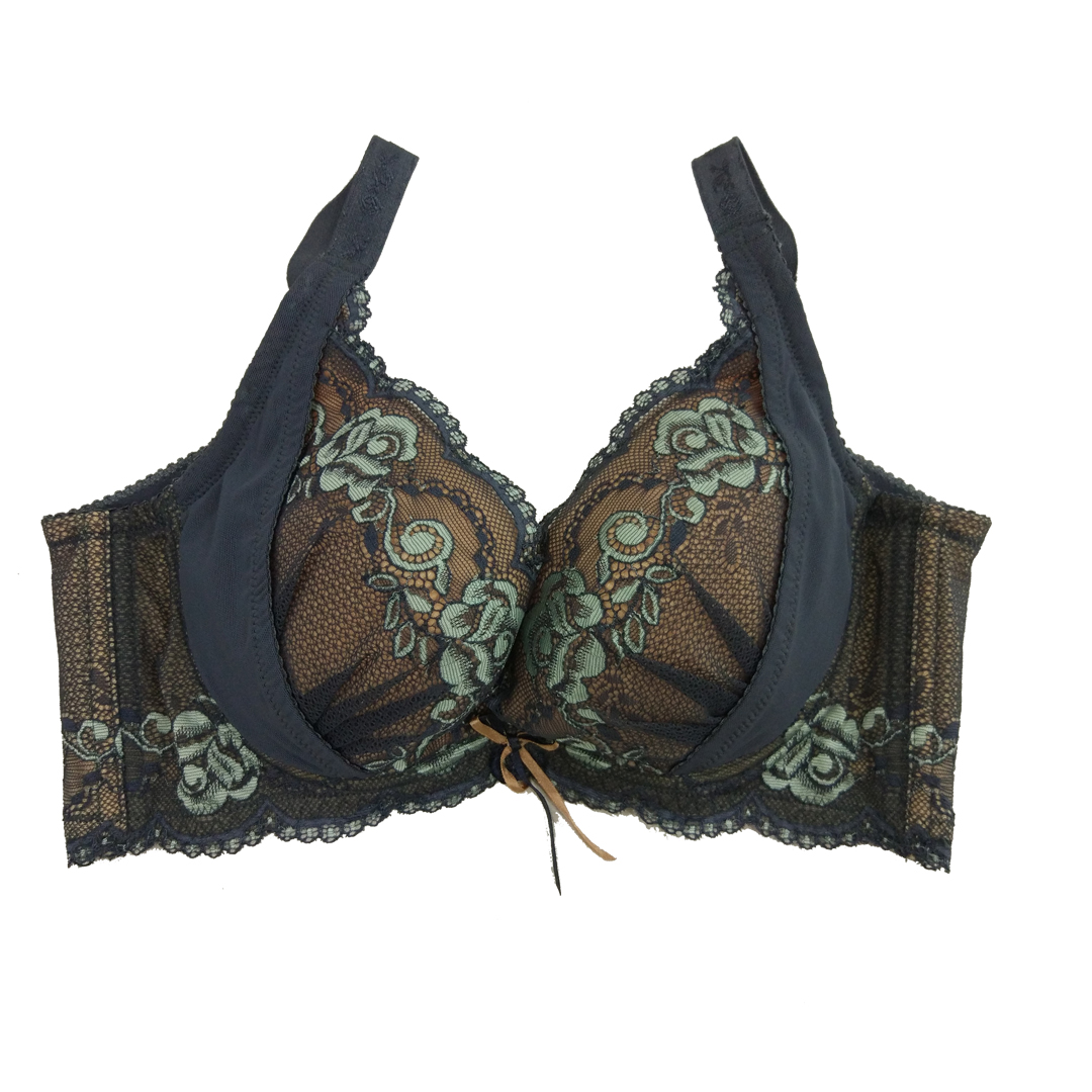 玫瑰花蕾絲月牙調整型內衣