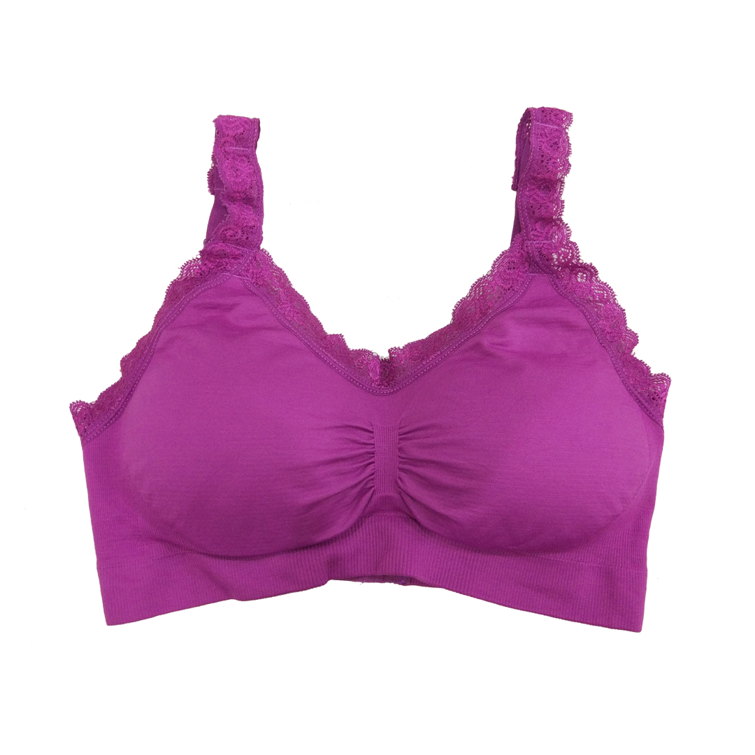 8-12團購VIP再95折，專利健康杯無鋼圈蕾絲吊帶可調式內衣4件組