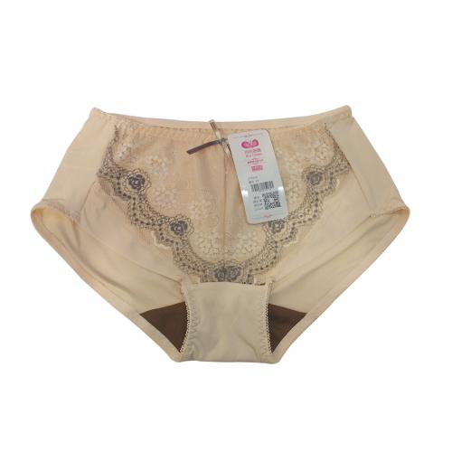 【 Easy to wear without steel rim 】 Cool coffee gauze low spine deep V-underwear 配套內褲