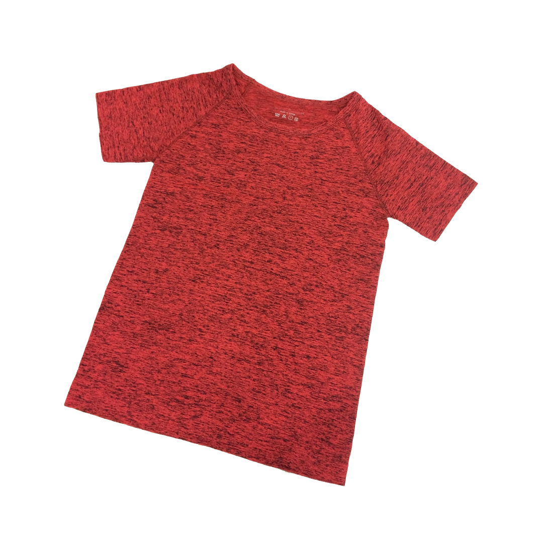 緞染修身薄款透氣瑜伽服運動短袖棉衣