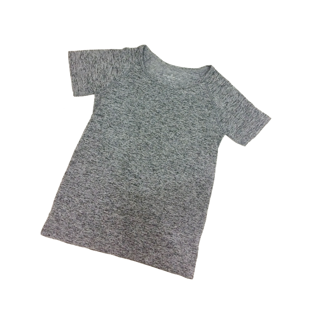 緞染修身薄款透氣瑜伽服運動短袖棉衣