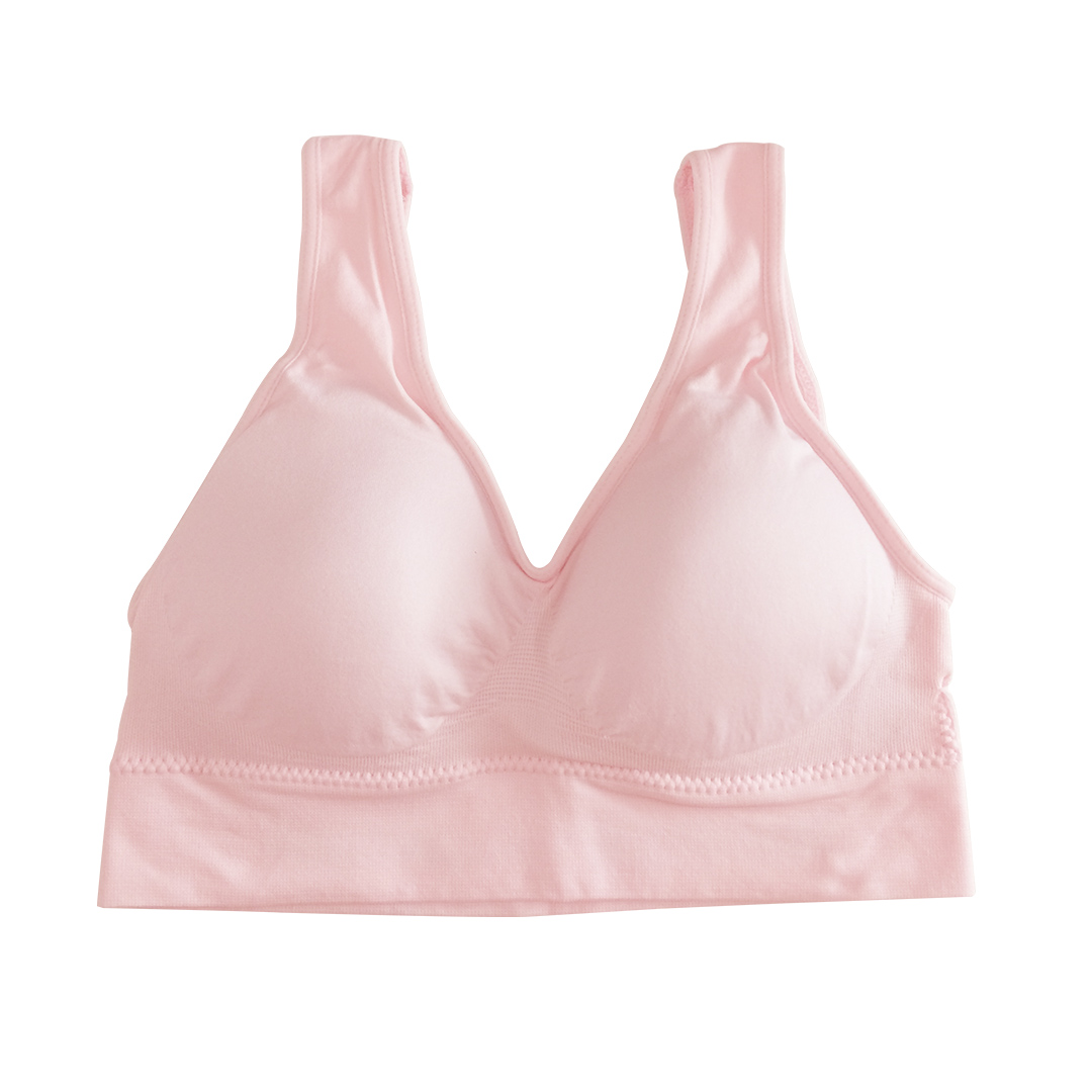 彈力棉無痕無鋼圈運動型防震深V内衣5色