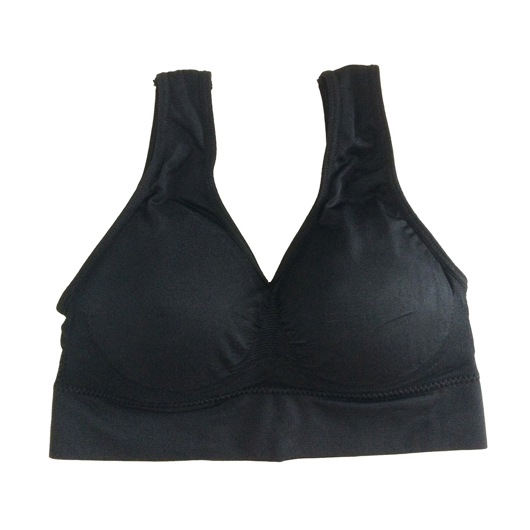 彈力棉無痕無鋼圈運動型防震深V内衣5色