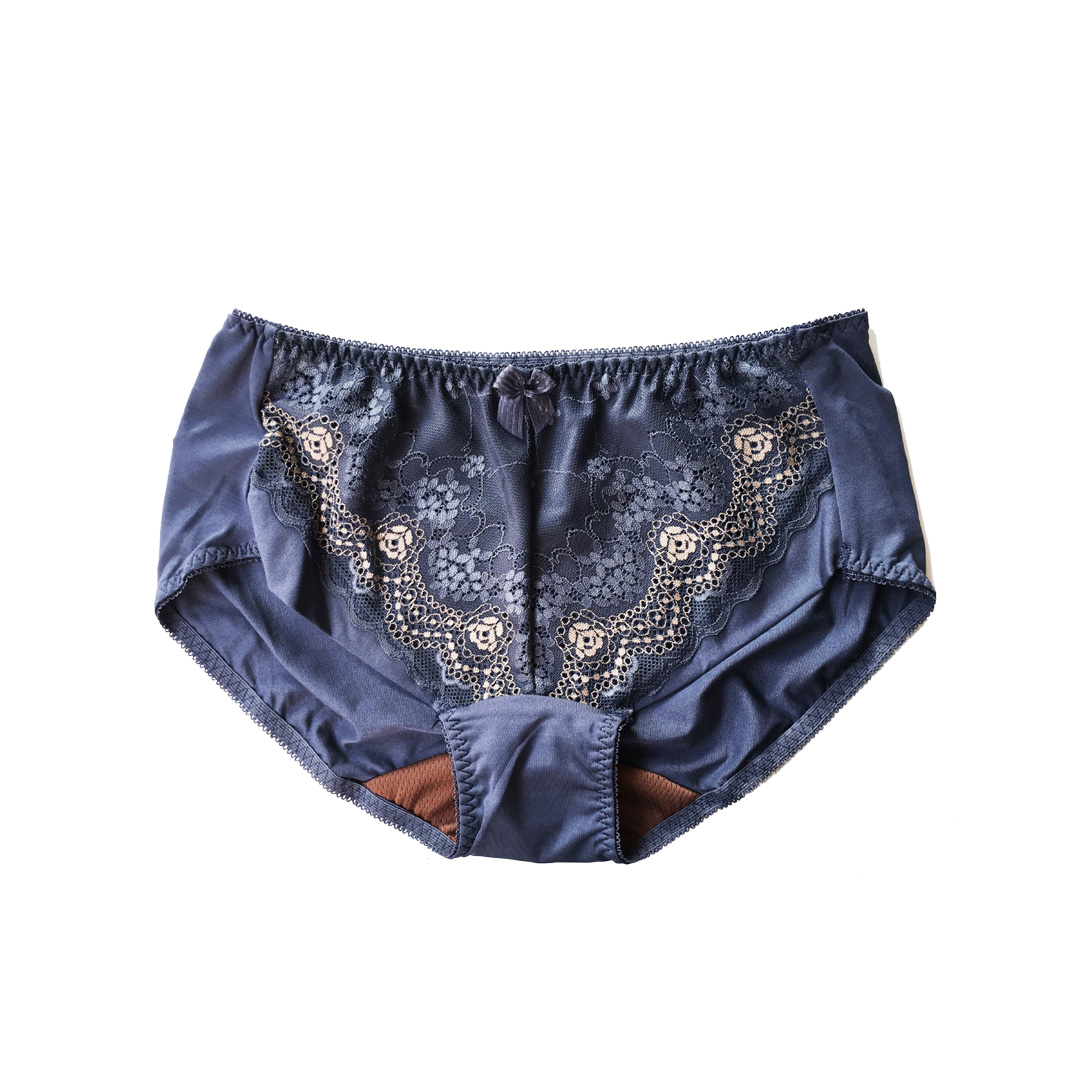 【無鋼圈輕鬆穿】涼感咖啡紗低脊心深V內衣 配套內褲