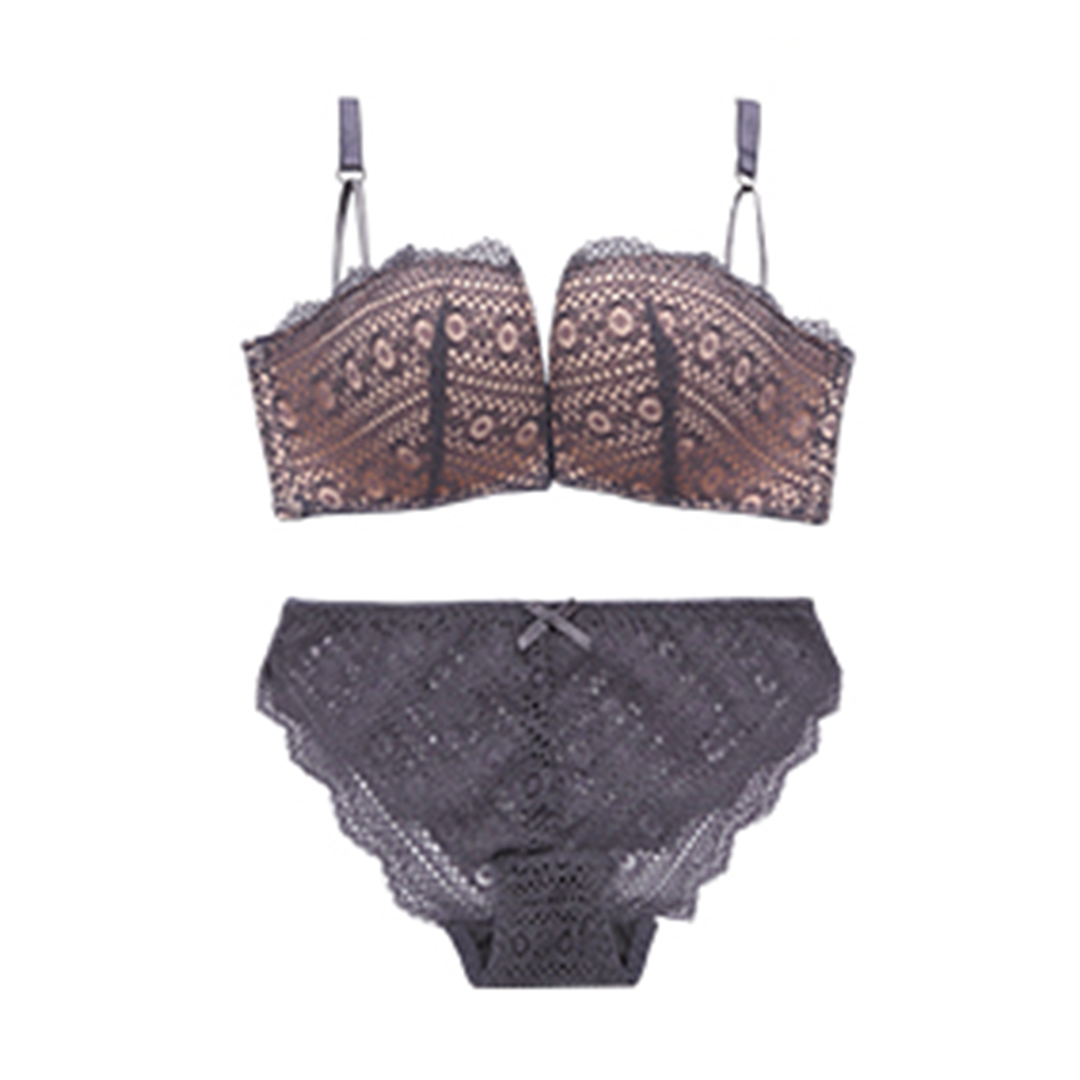 全蕾絲深V聚攏透氣內衣