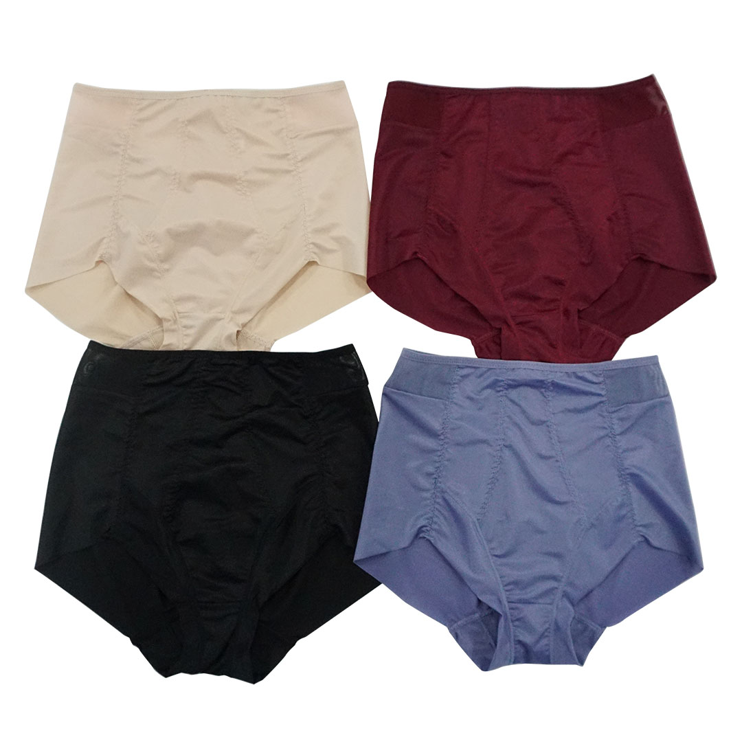 日本薄款無痕不變形高腰束身收腹包臀提臀塑身內褲