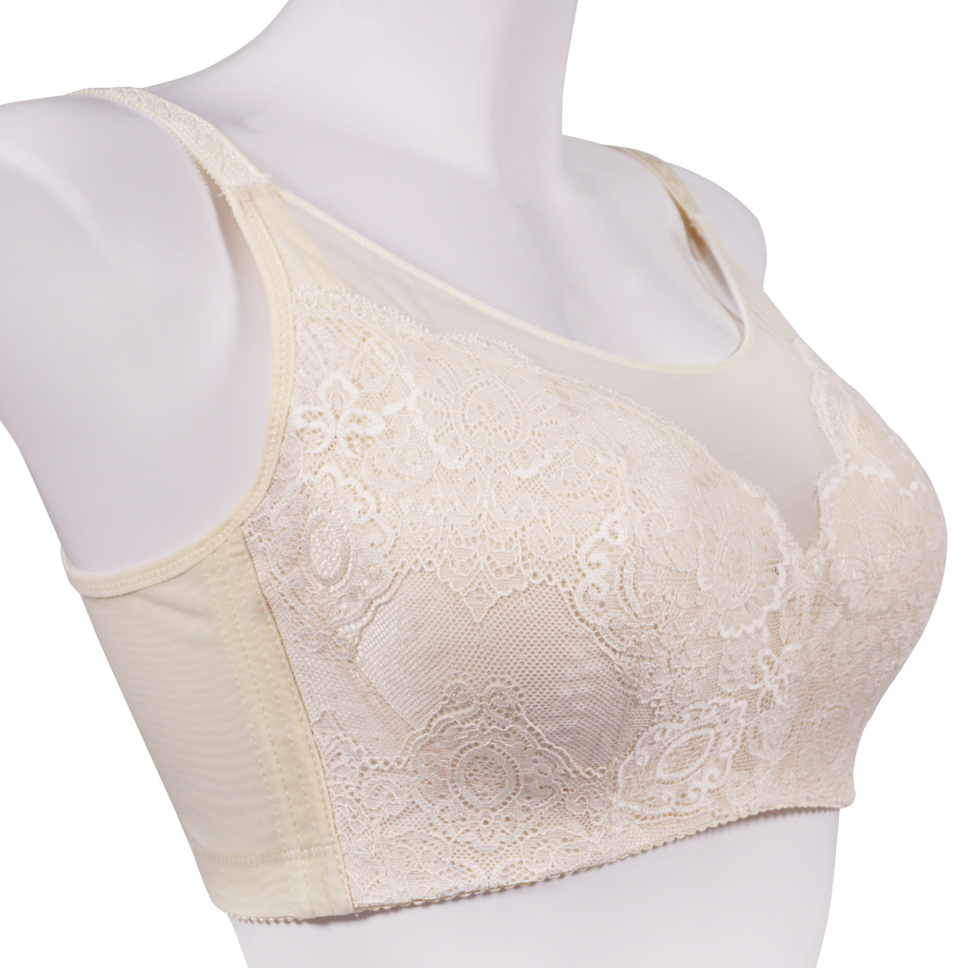 薄款透氣側加高收副乳無鋼圈內衣