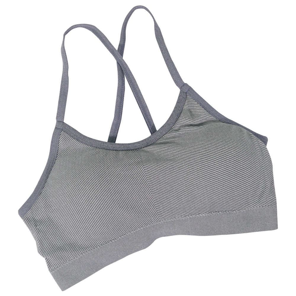 簡約斜紋交叉美背睡眠運動內衣