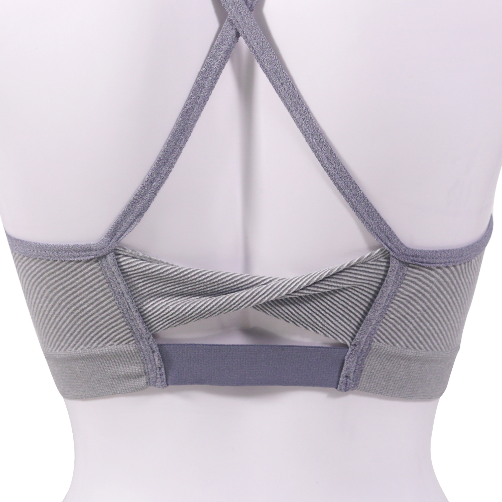 簡約斜紋交叉美背睡眠運動內衣