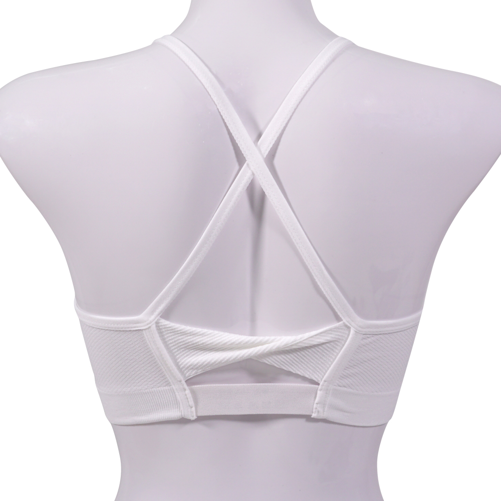 簡約斜紋交叉美背睡眠運動內衣