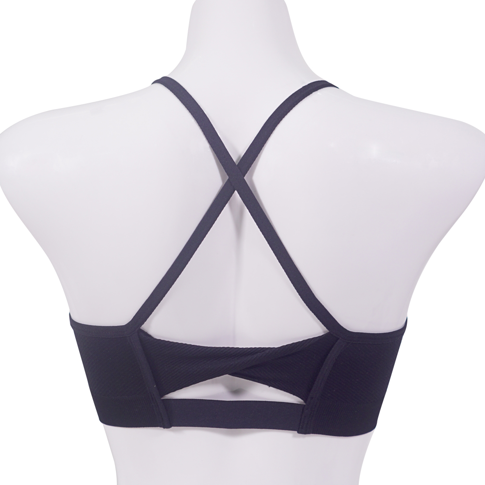 簡約斜紋交叉美背睡眠運動內衣