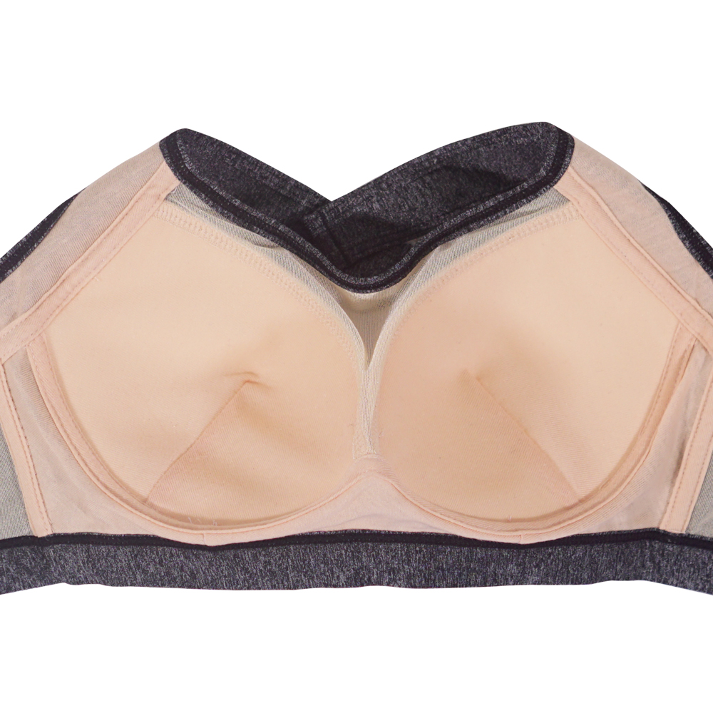 透氣拼網紗交叉背運動背心