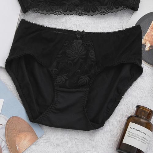 Anti glare French lace no loop support adjustable underwear matching underwear