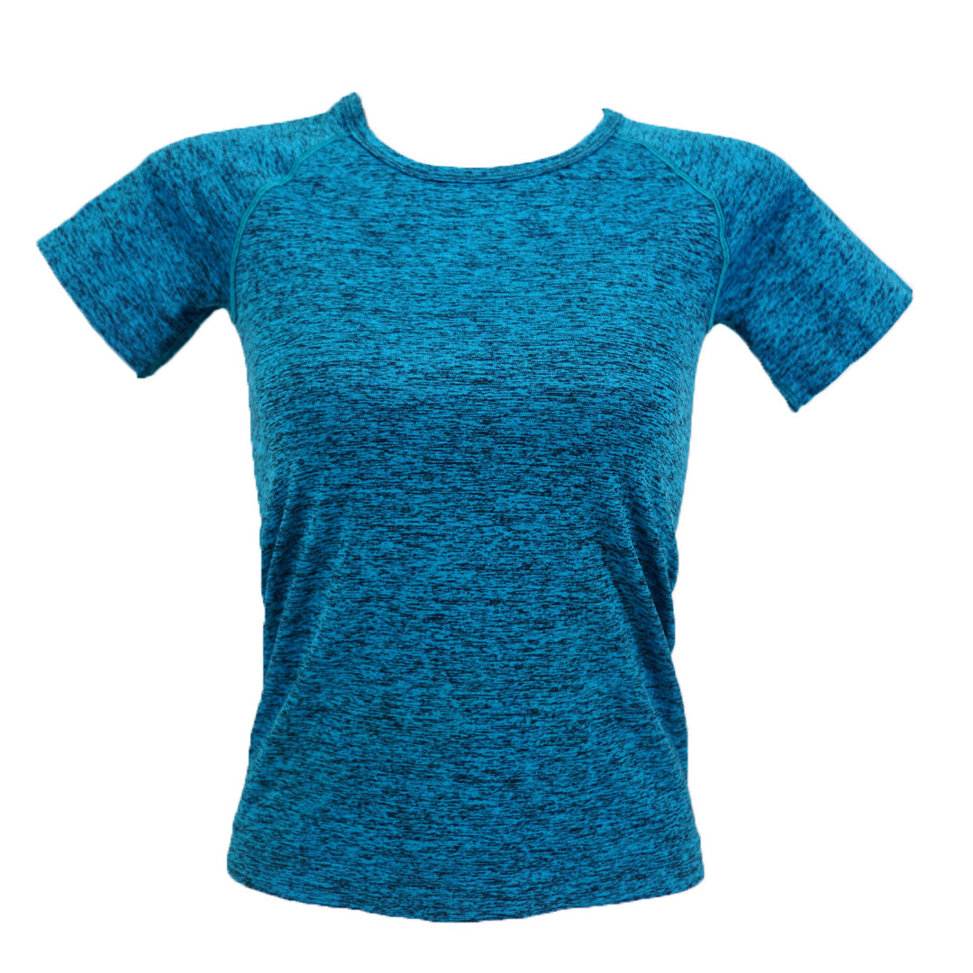 緞染修身薄款透氣瑜伽服運動短袖棉衣