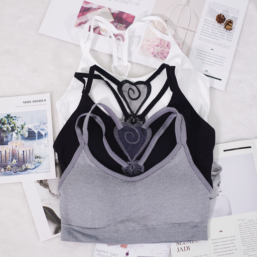 愛心性感美背吊帶斜紋背心