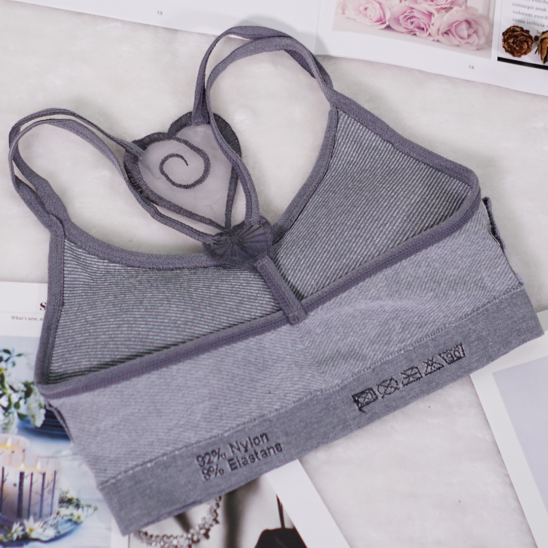 愛心性感美背吊帶斜紋背心