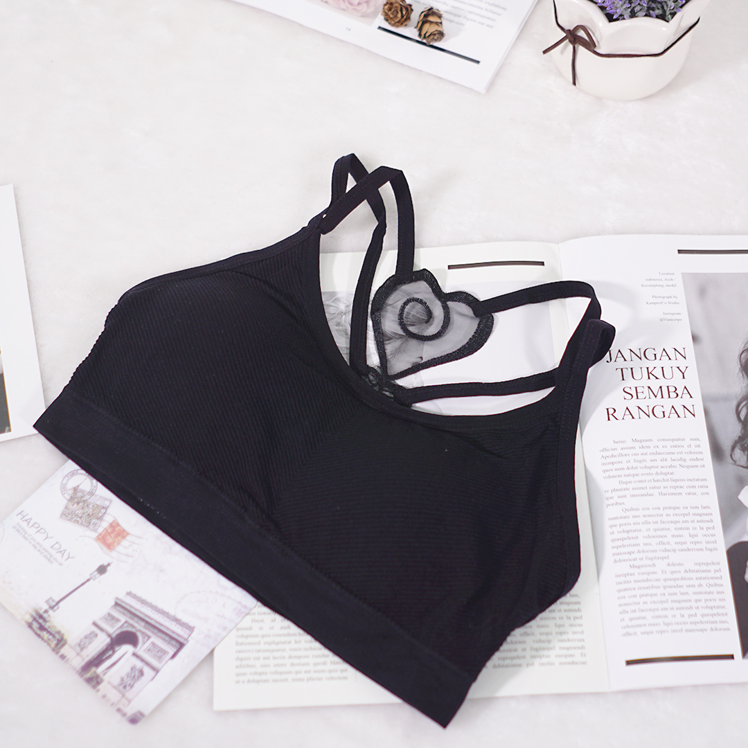 愛心性感美背吊帶斜紋背心