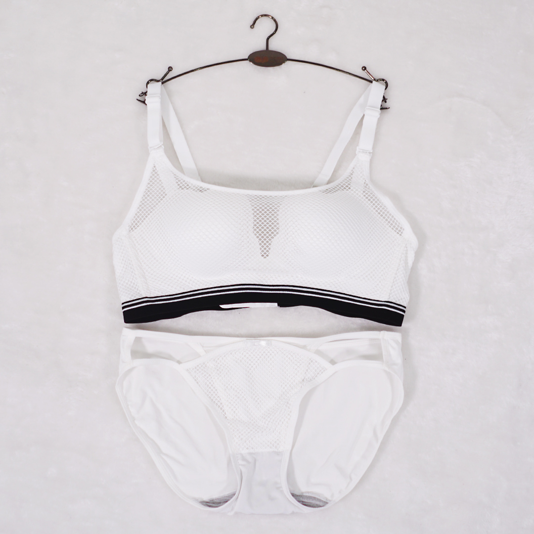 性感網格抹胸式聚攏透氣內衣