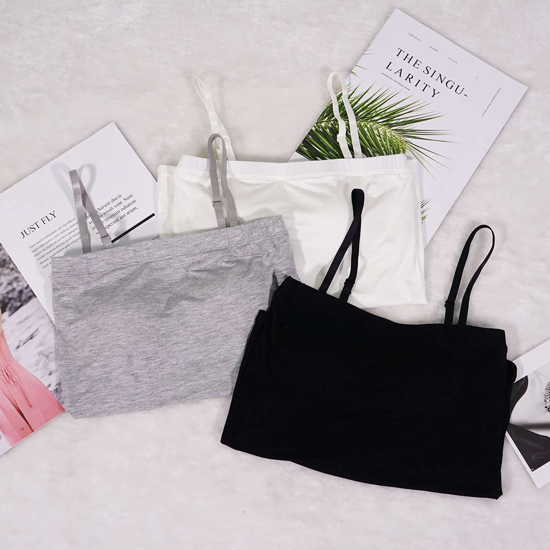彈性莫代爾防走光無鋼圈吊帶超透氣罩杯內衣