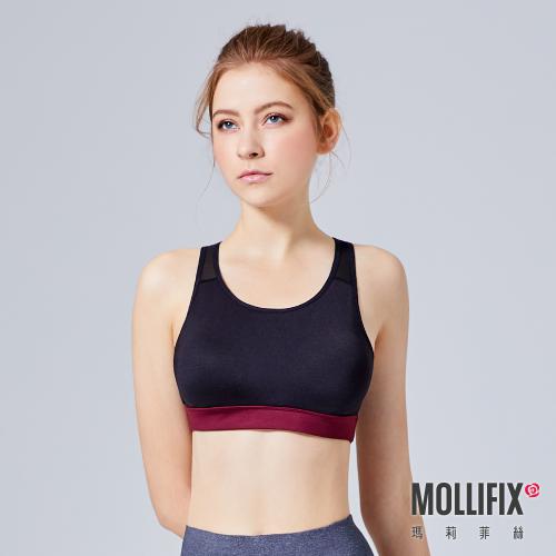 MOLLIFIX MoveFree Micro Transparent Mesh Back Sports Bra