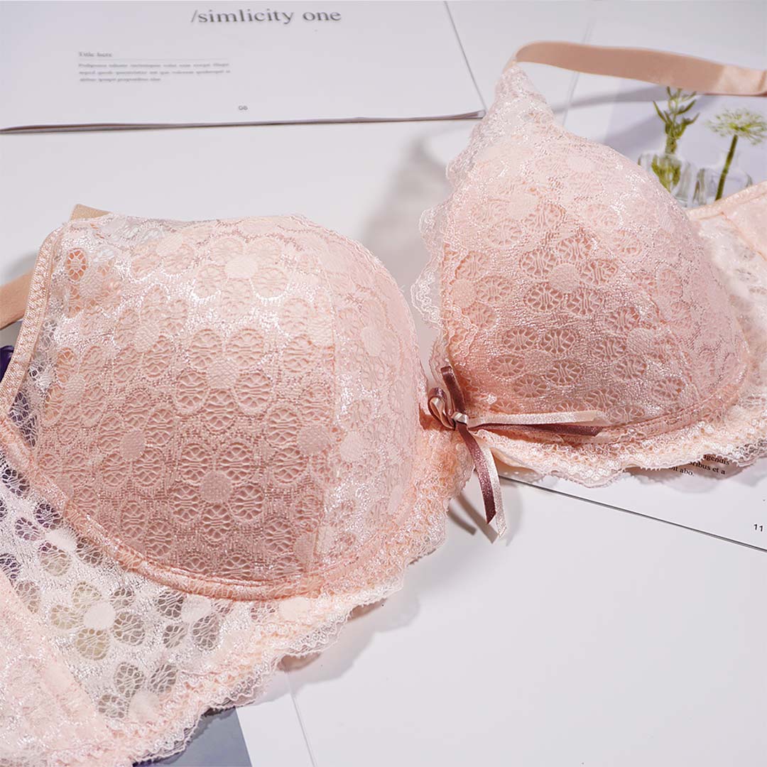 粉戀繁花無鋼圈提托內衣