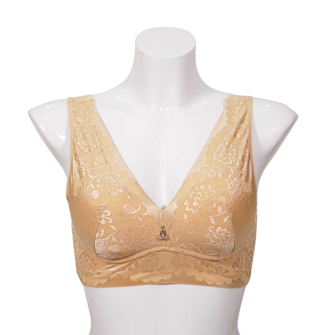 全罩杯無鋼圈側收副乳背心式内衣