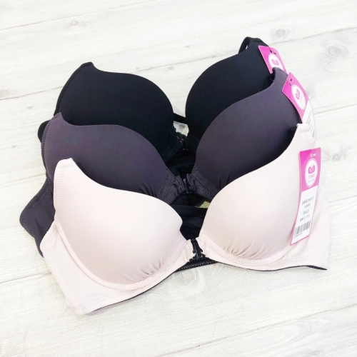 Front-pleated back-supporting lingerie