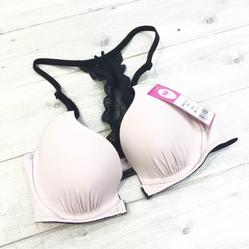 Front-pleated back-supporting lingerie