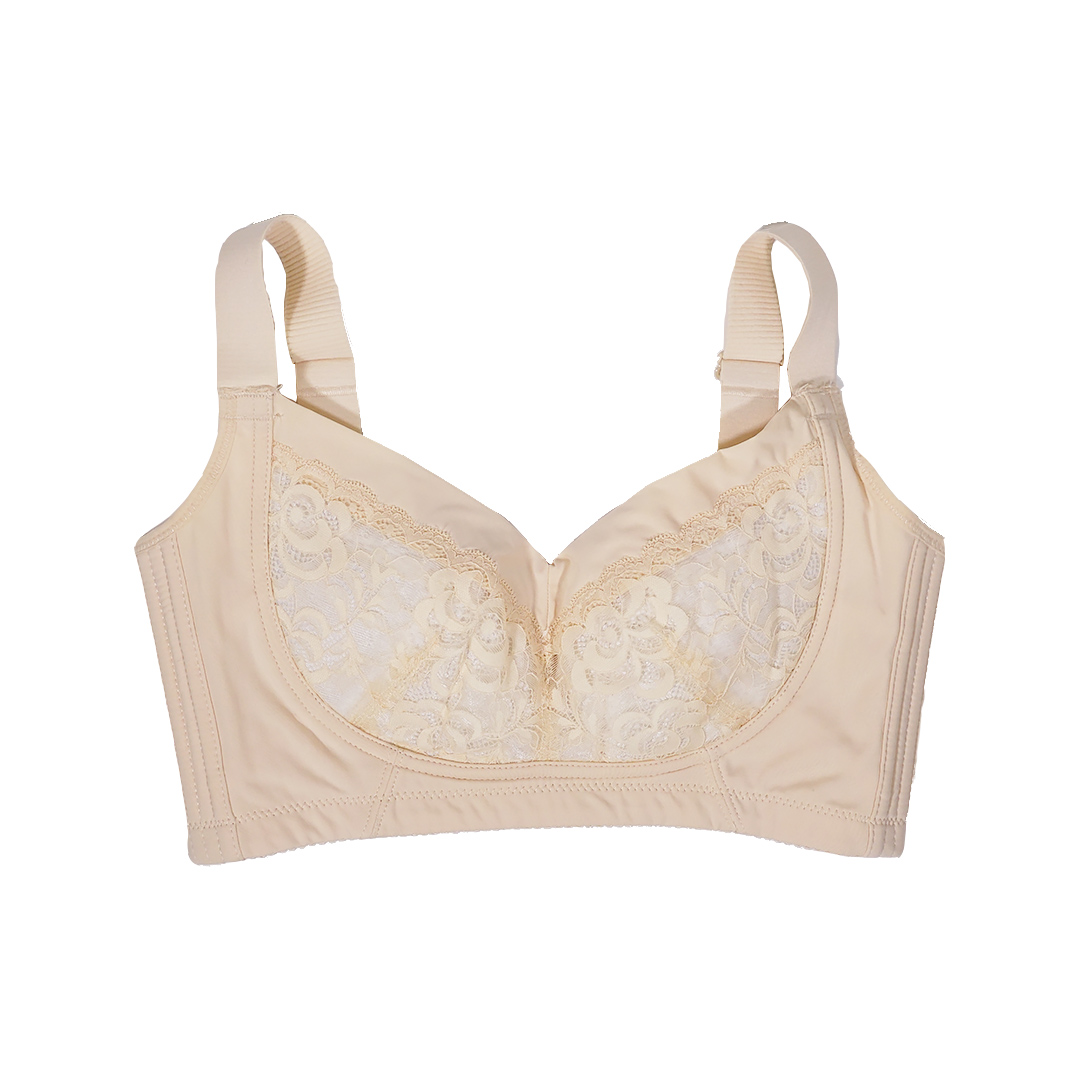 薄款一片設計無鋼圈調整型收副乳內衣