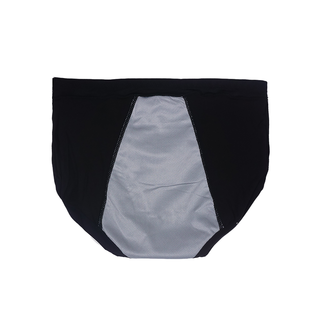 竹纖維高腰安睡編宮袋防漏生理褲