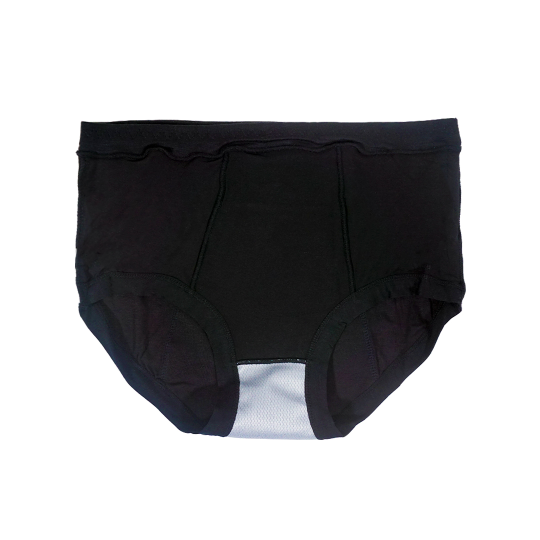 竹纖維高腰安睡編宮袋防漏生理褲