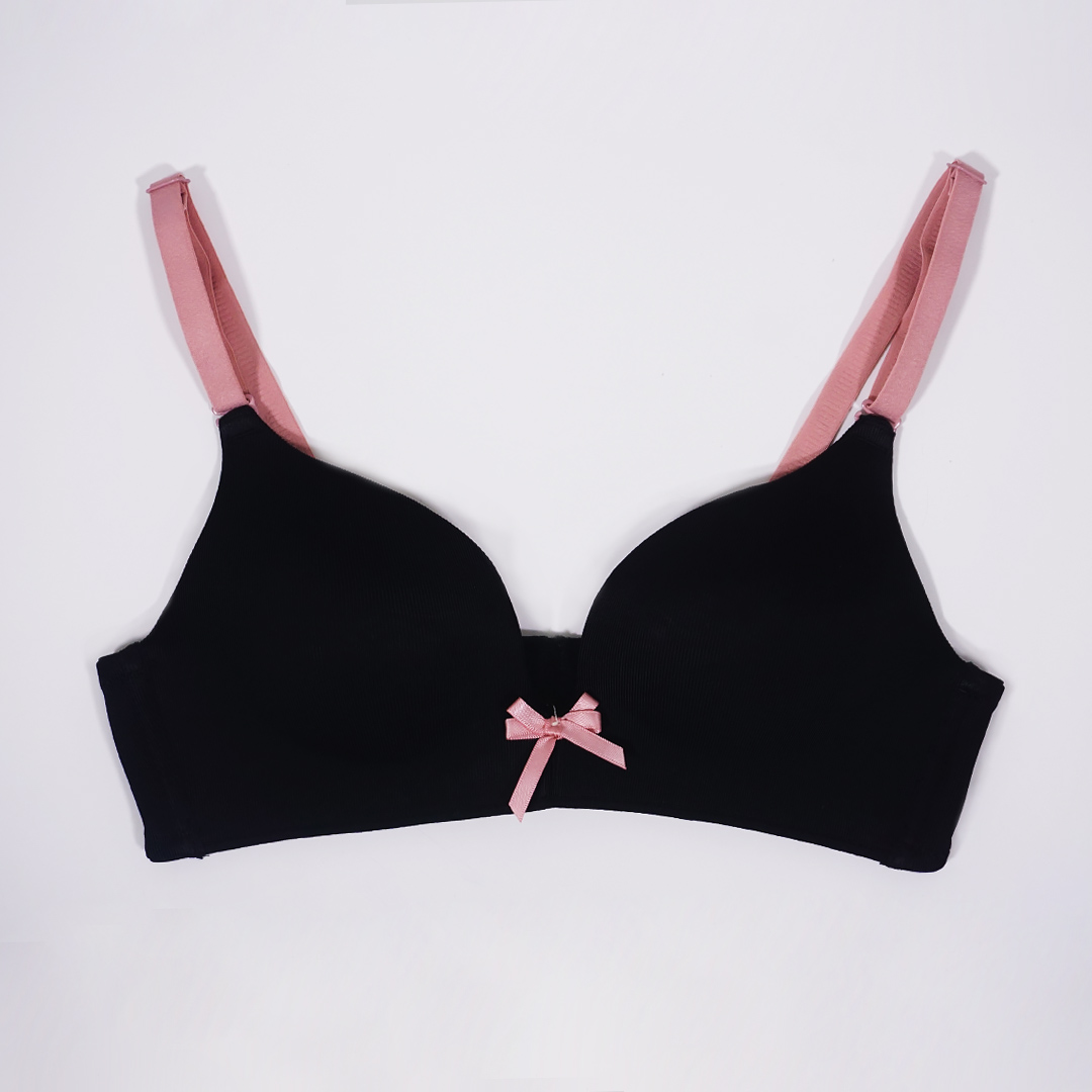 唯美蝴蝶結聚攏上托無鋼圈無痕少女內衣