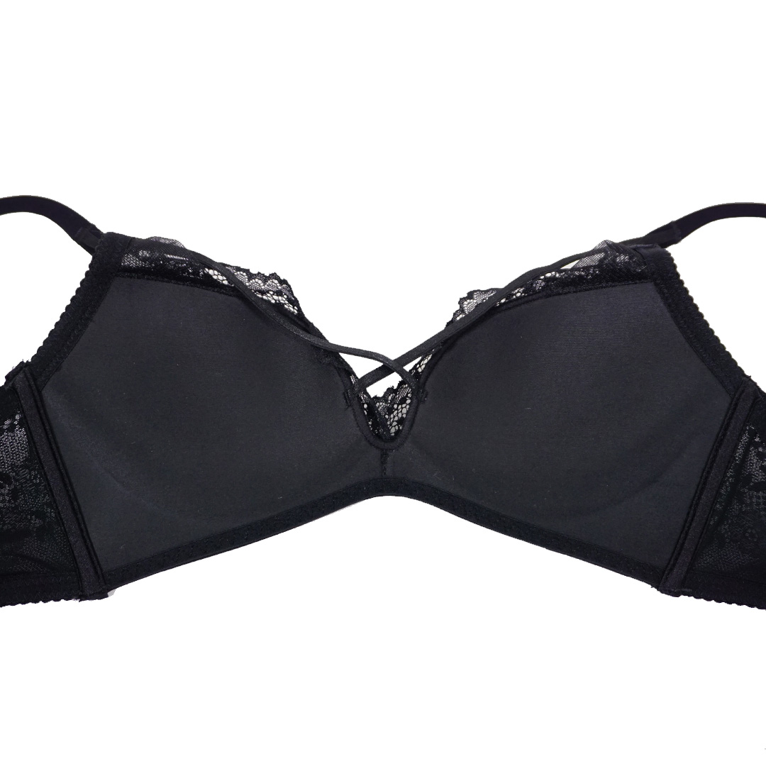 性感深V交叉無鋼圈聚攏内衣