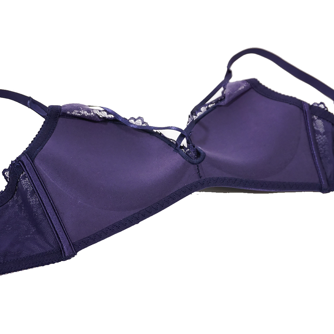 性感深V交叉無鋼圈聚攏内衣