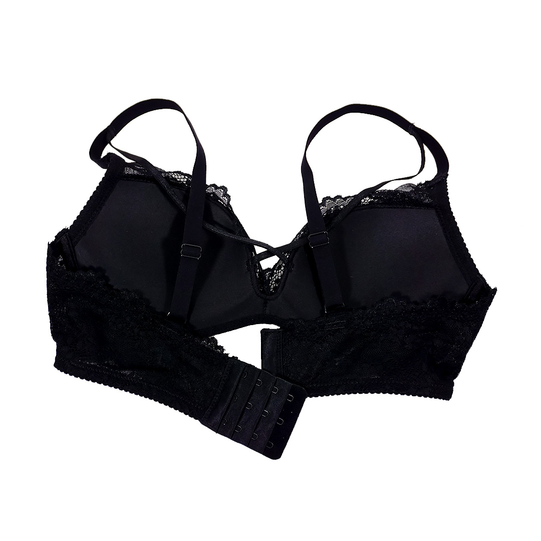 性感深V交叉無鋼圈聚攏内衣