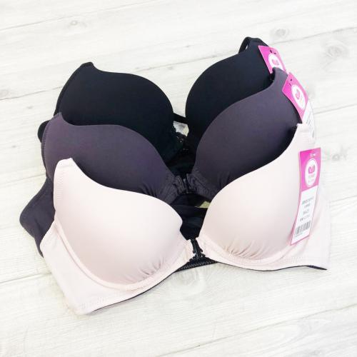 Front-pleated back-supporting lingerie